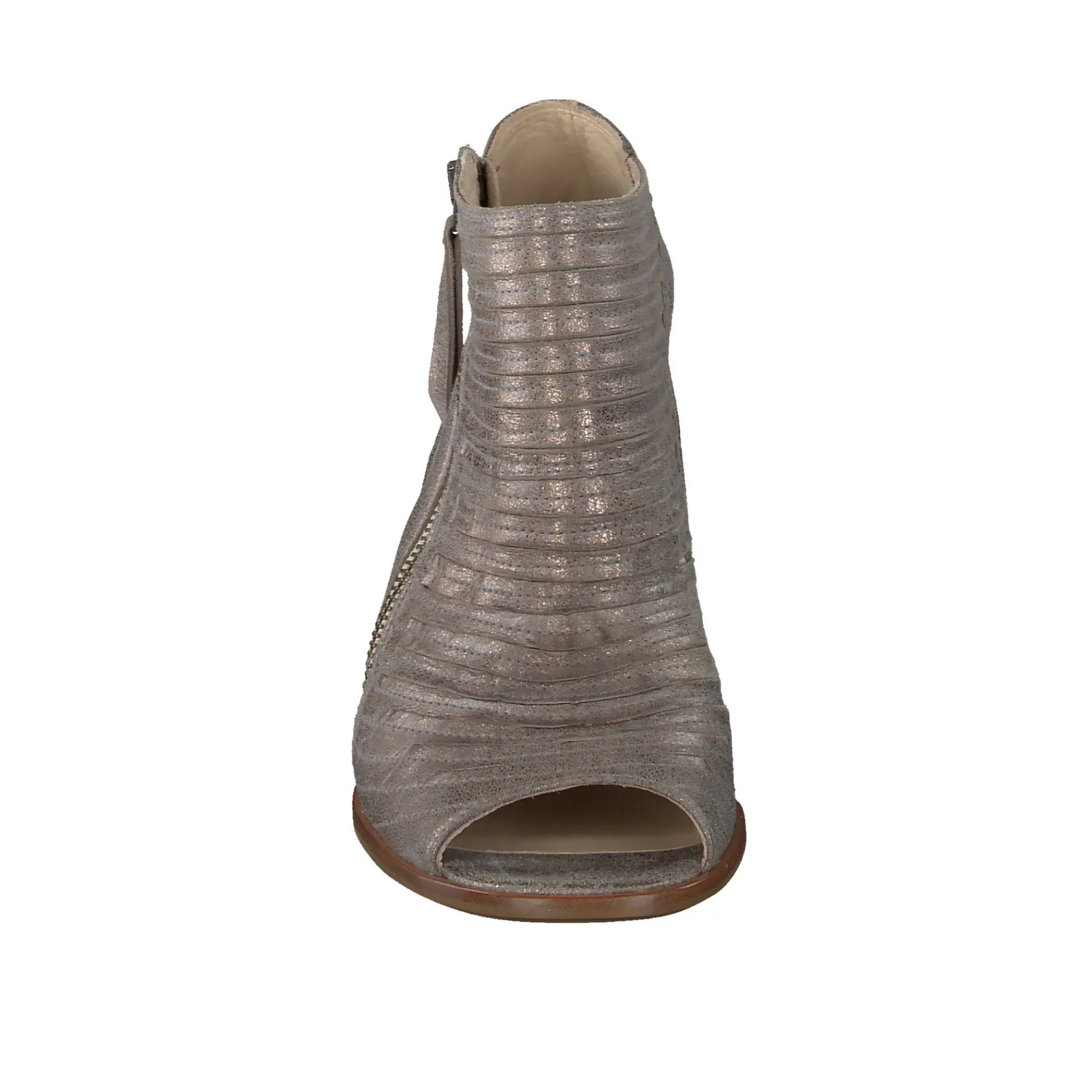 Paul Green SALE|Cayanne Peep Toe Bootie Metallic Smoke