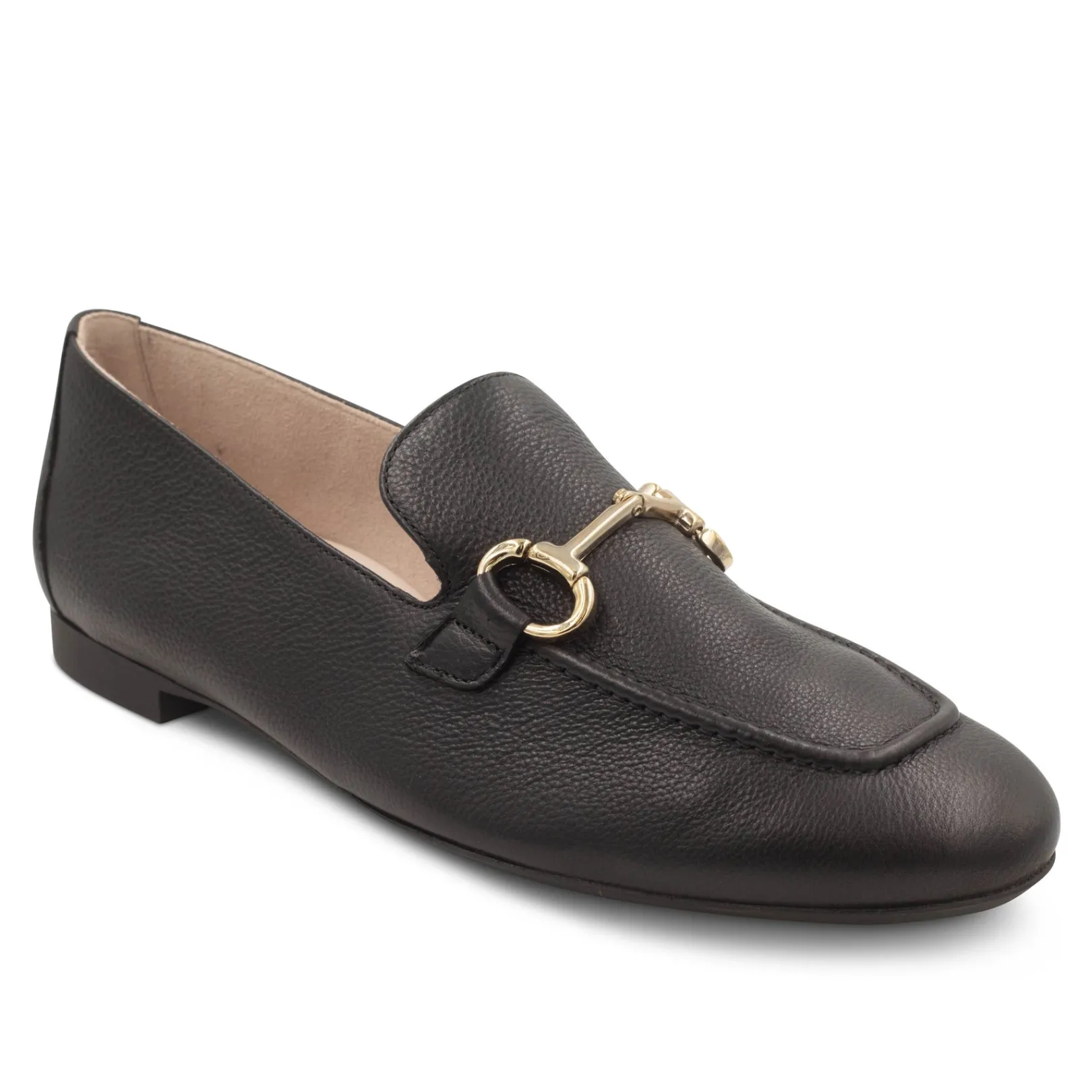 Paul Green LOAFERS/FLATS|Daphne Flat Black Leather