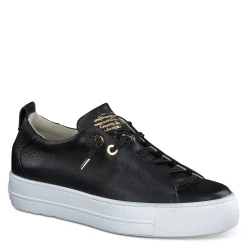 Paul Green SNEAKERS|Faye Sneaker Black Gold Combo