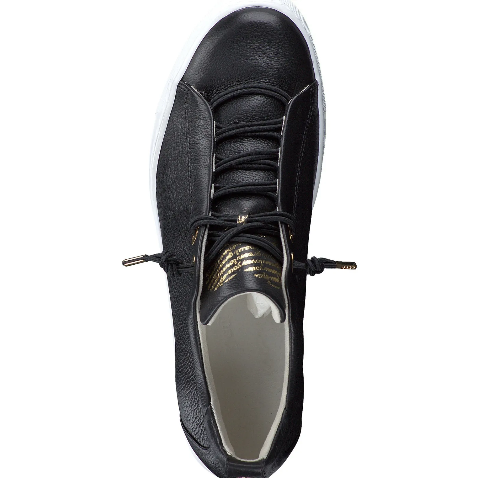 Paul Green SNEAKERS|Faye Sneaker Black Gold Combo