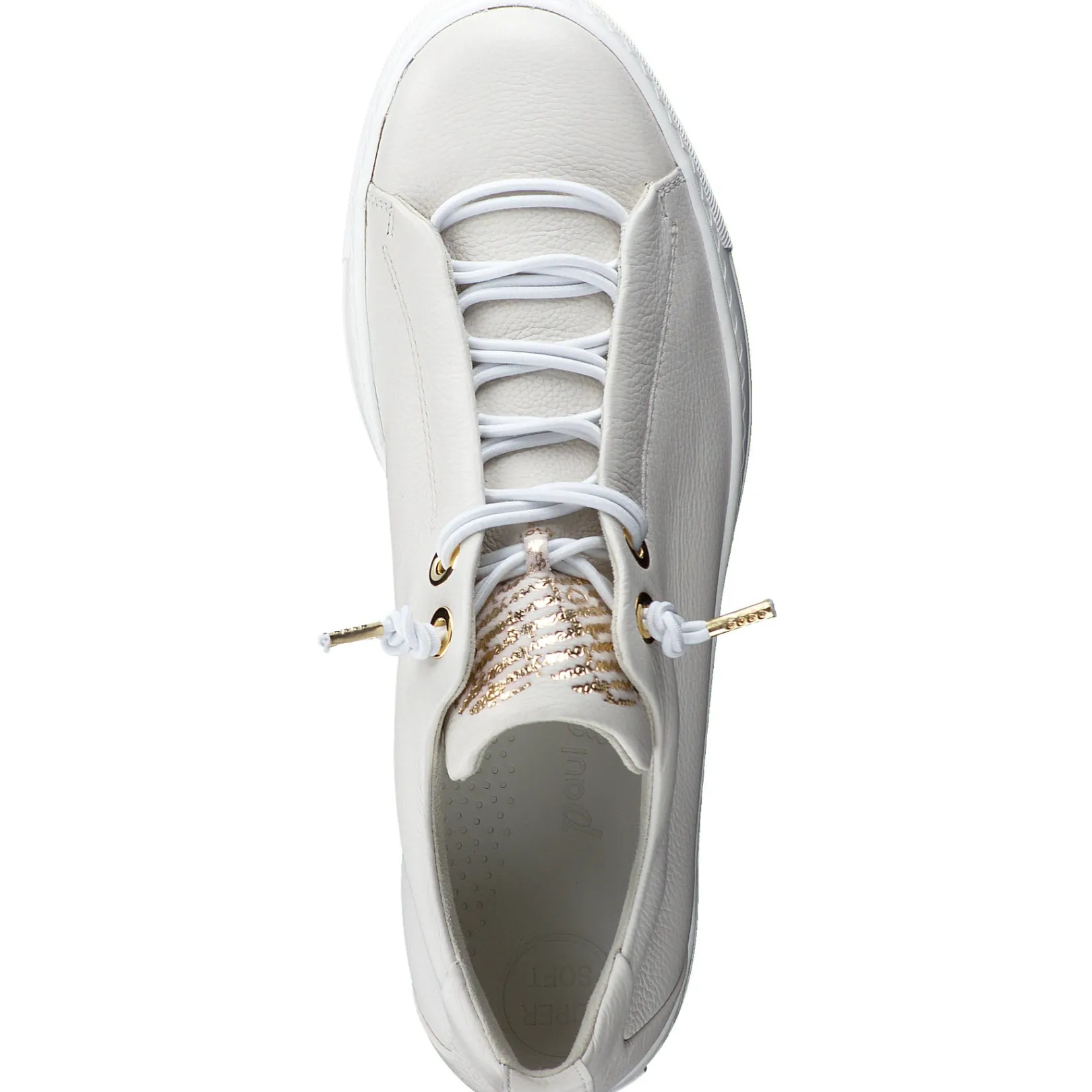Paul Green SNEAKERS|Faye Sneaker Ivory Leather