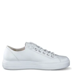 Paul Green SNEAKERS|Hadley Sneaker White Silver MC Leather