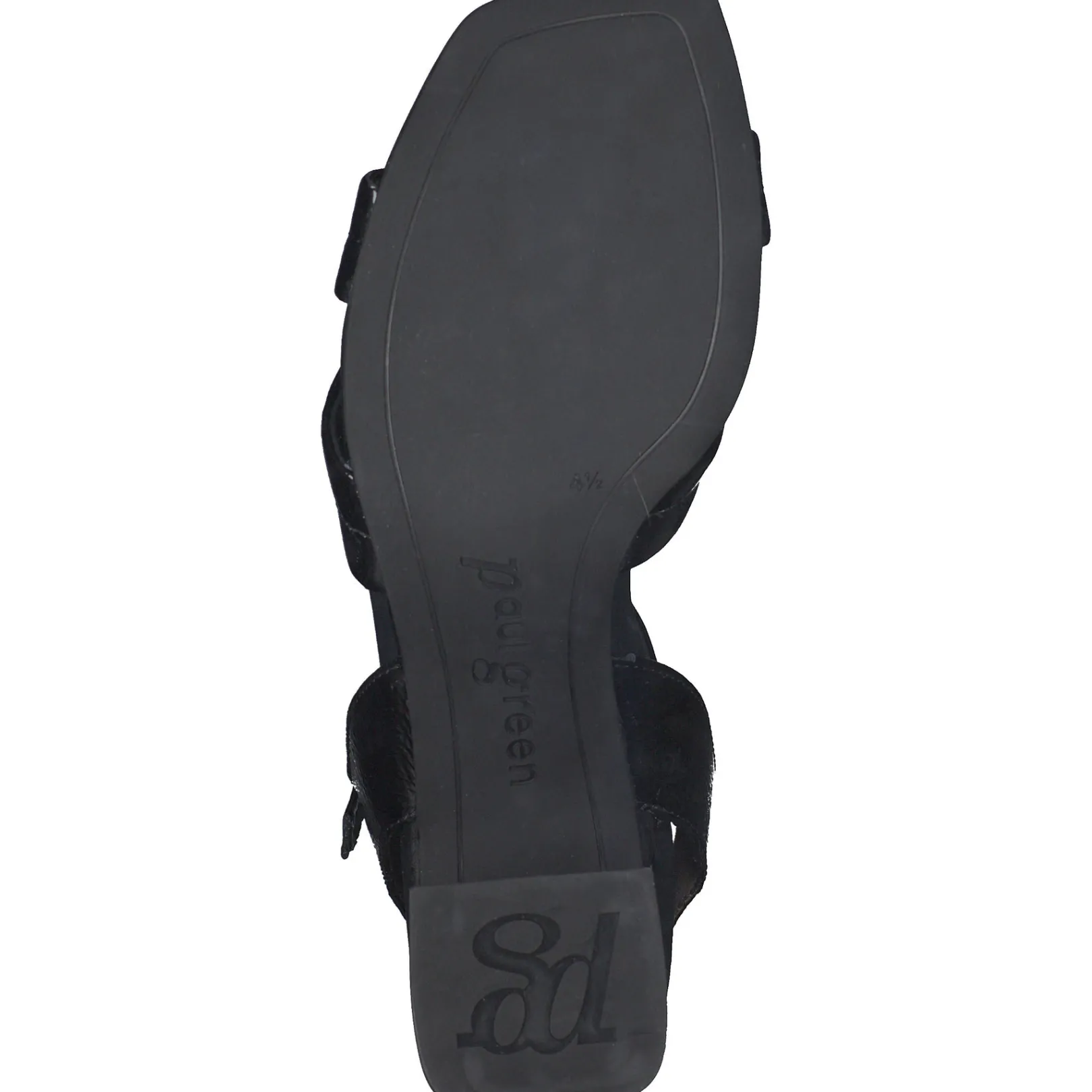 Paul Green SALE|Lexi Heel Black Crinkled Patent