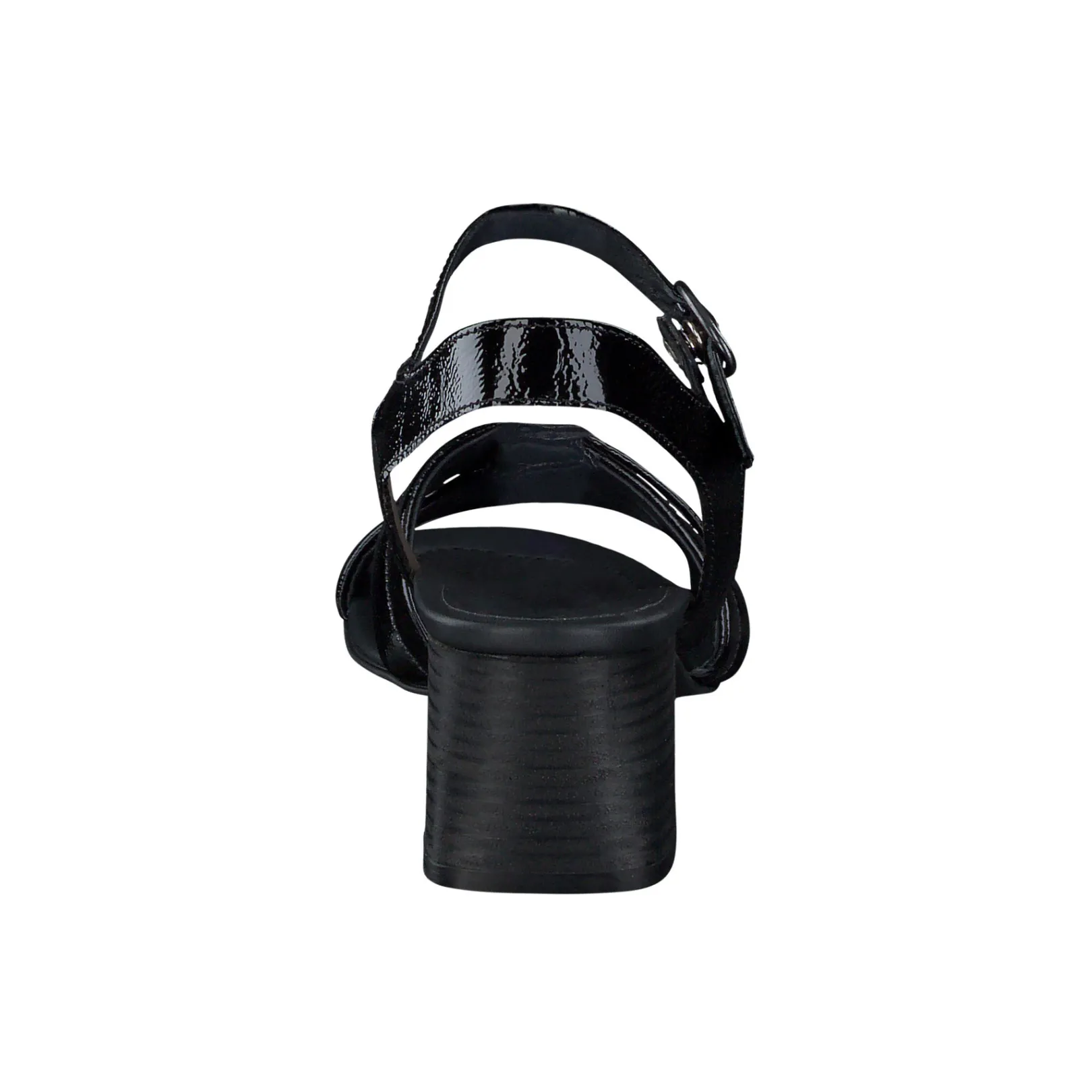 Paul Green SALE|Lexi Heel Black Crinkled Patent