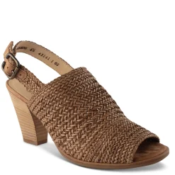 Paul Green SALE|Lovely Sandal Sisal Cuoio Woven Combo