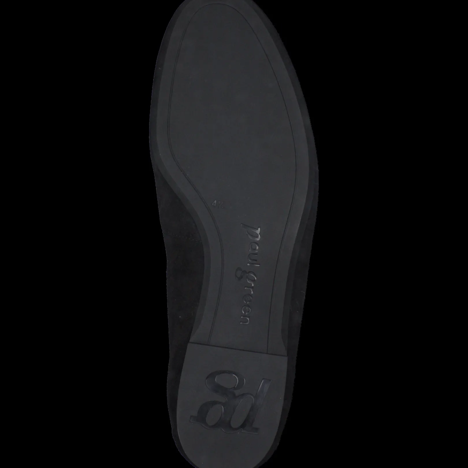 Paul Green SALE|Natalie Flat Black Suede