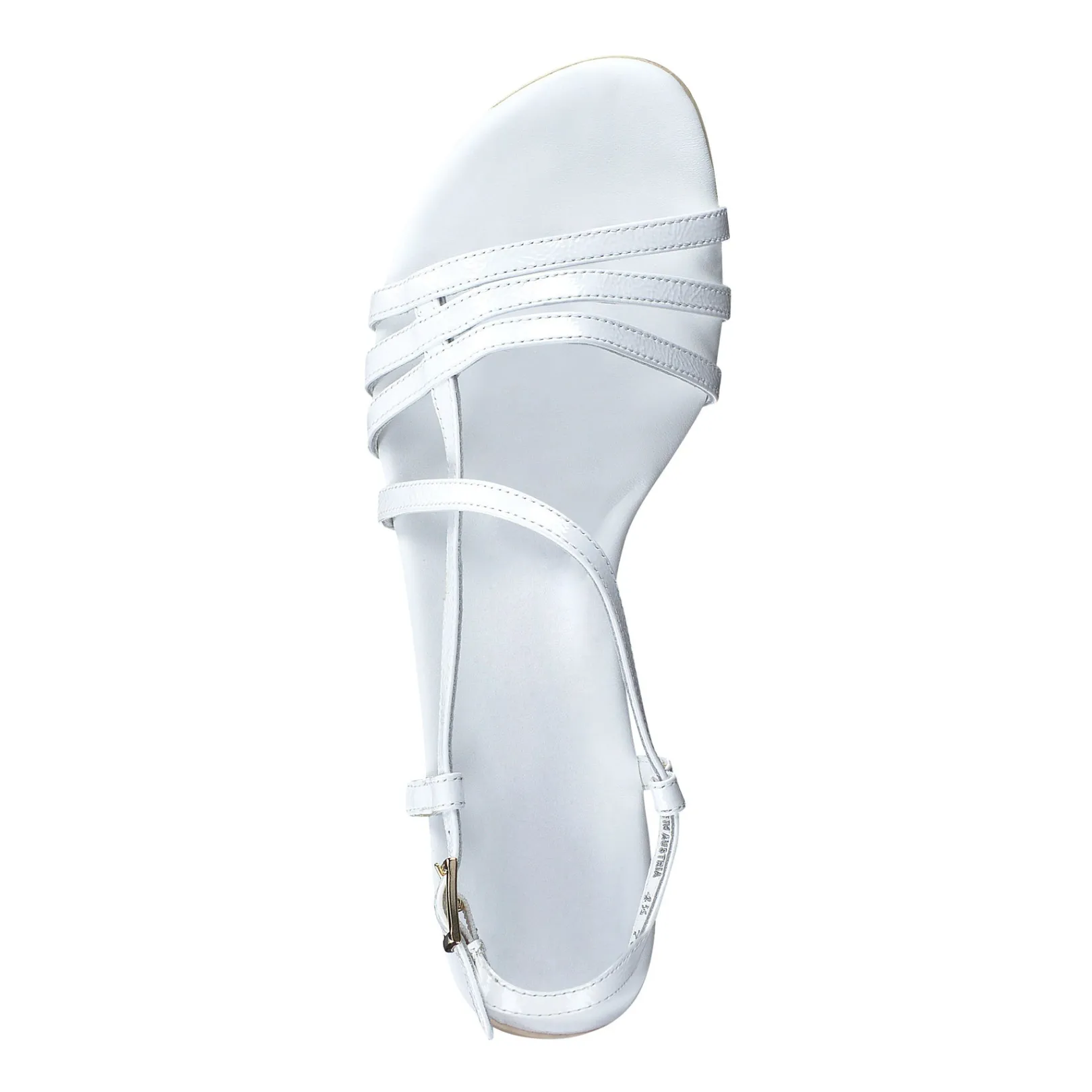 Paul Green SALE|Romance Sandal White Crinkled Patent