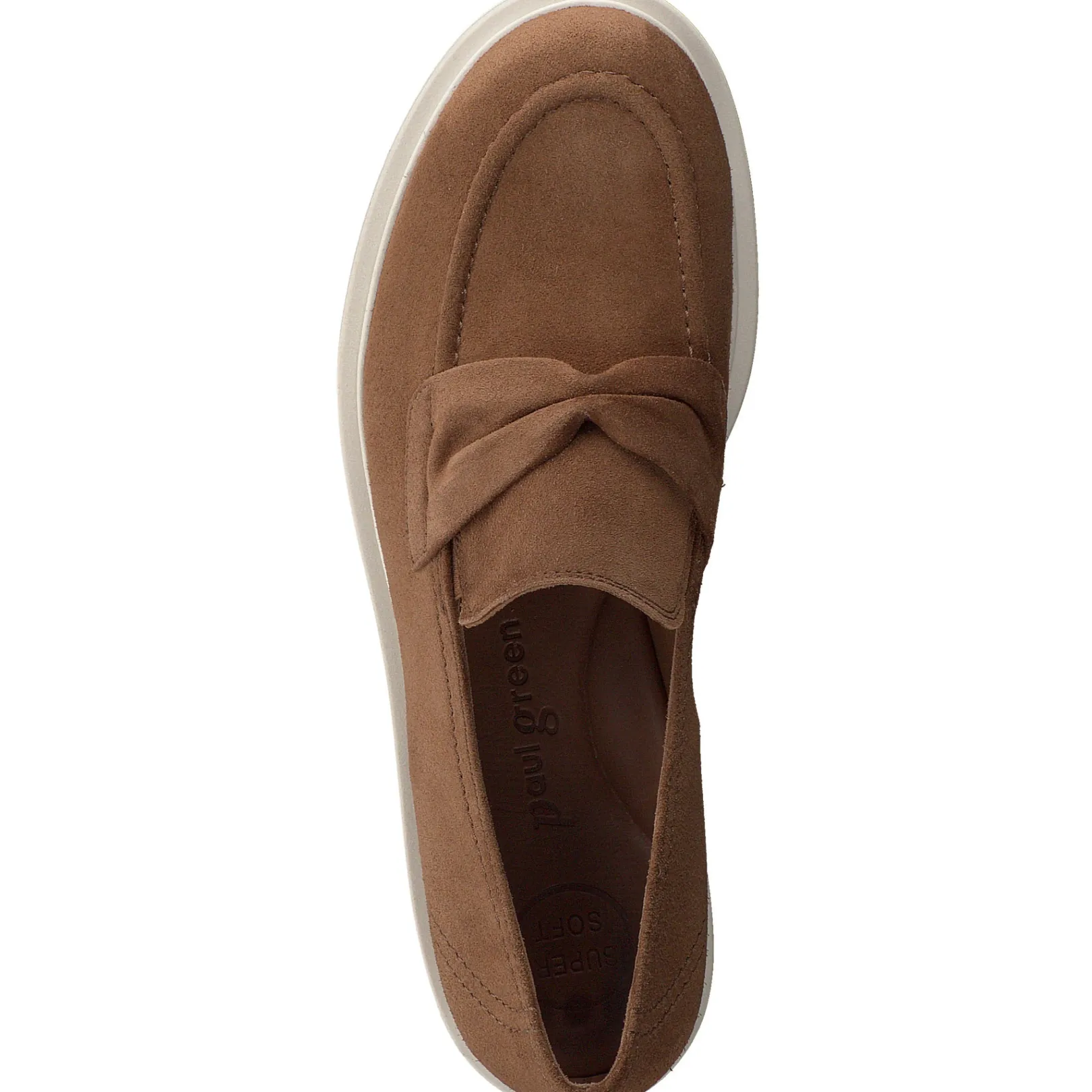 Paul Green SALE|Sadie Loafer Toffee Soft Suede