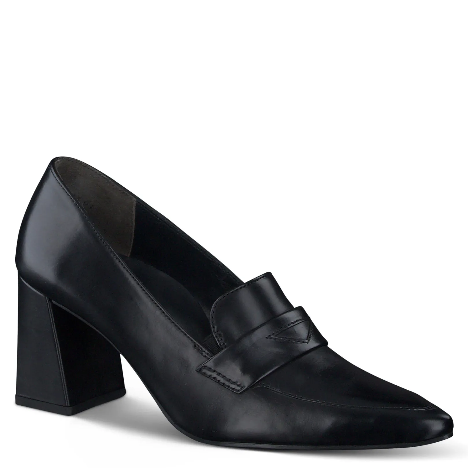 Paul Green SALE|Sax Heel Black Leather