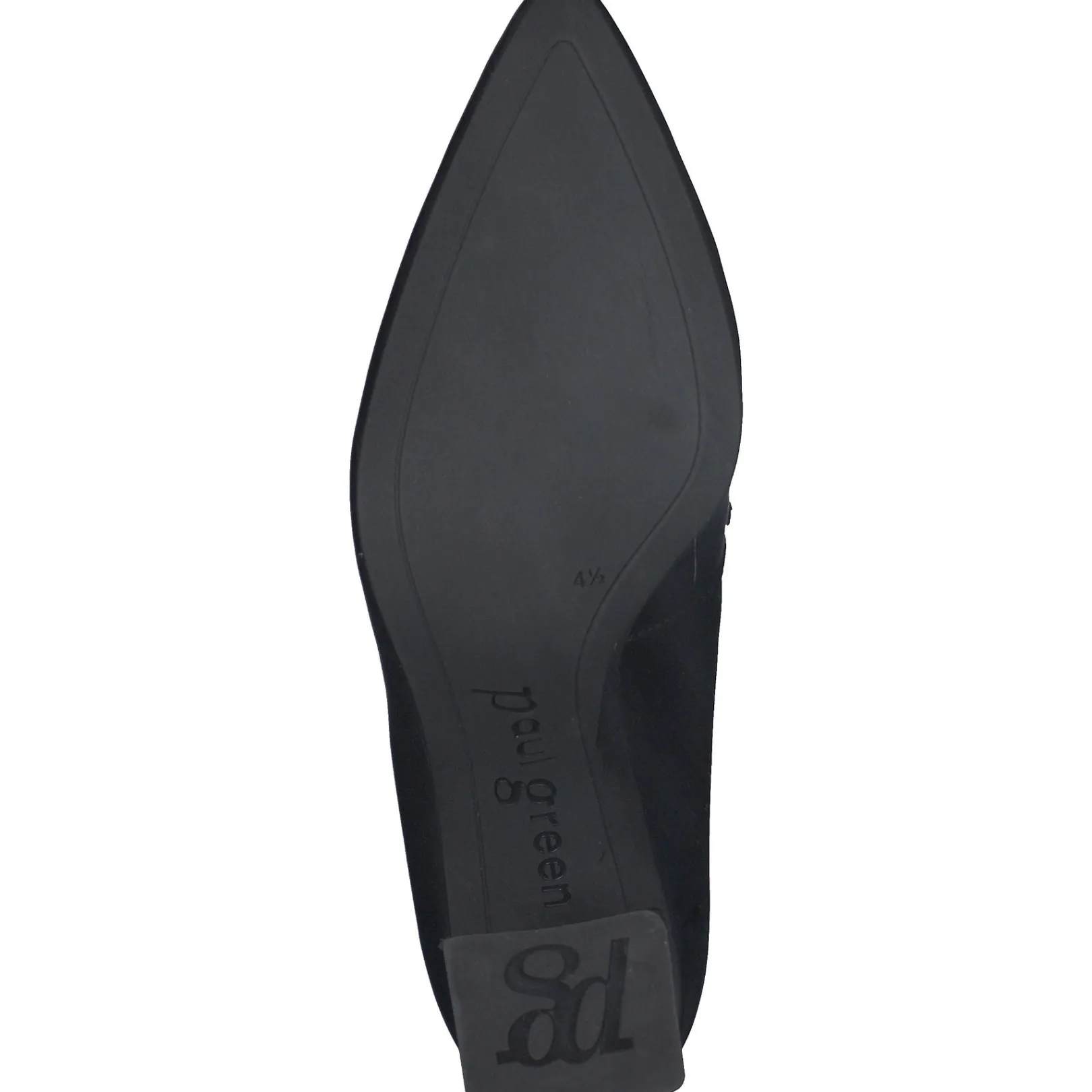 Paul Green SALE|Sax Heel Black Leather
