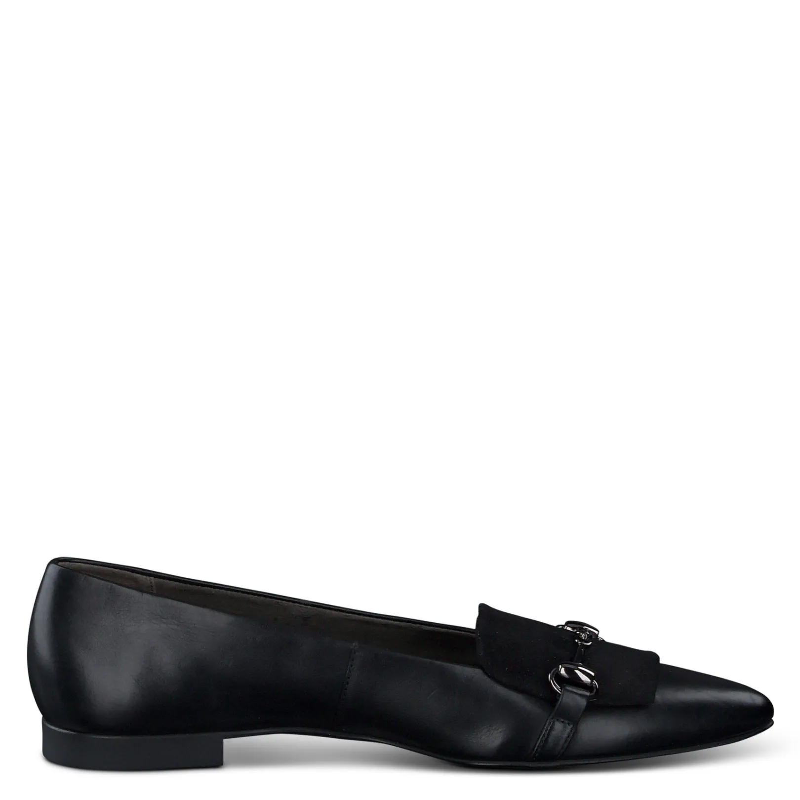 Paul Green SALE|Selena Flat Black Suede Combo