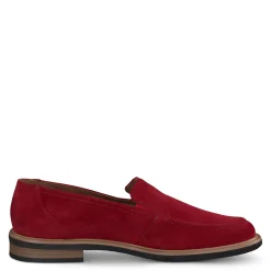 Paul Green SALE|Shelby Flat Red Soft Suede