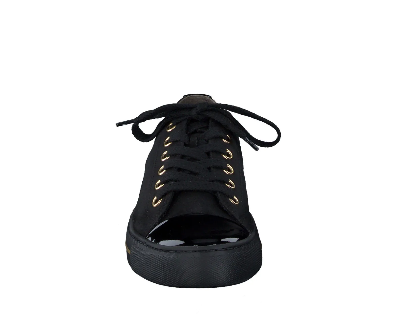 Paul Green SNEAKERS|Shoe Laces|Sophie Sneaker black suede patent combo