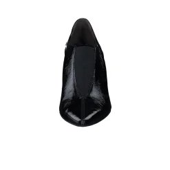 Paul Green SALE|Stacia Heel Black Crinkled Patent