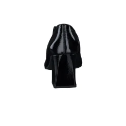 Paul Green SALE|Stacia Heel Black Crinkled Patent
