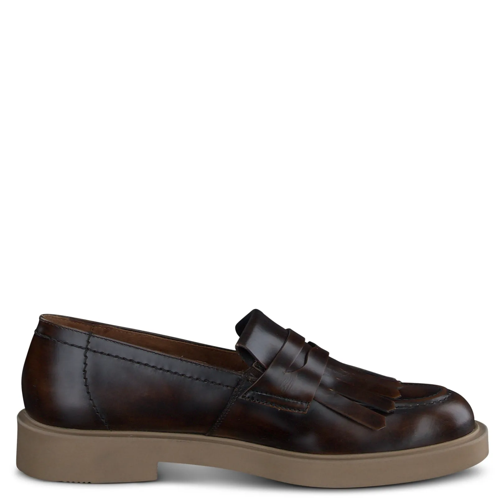 Paul Green SALE|Stacy Flat Bark Brushed Leather