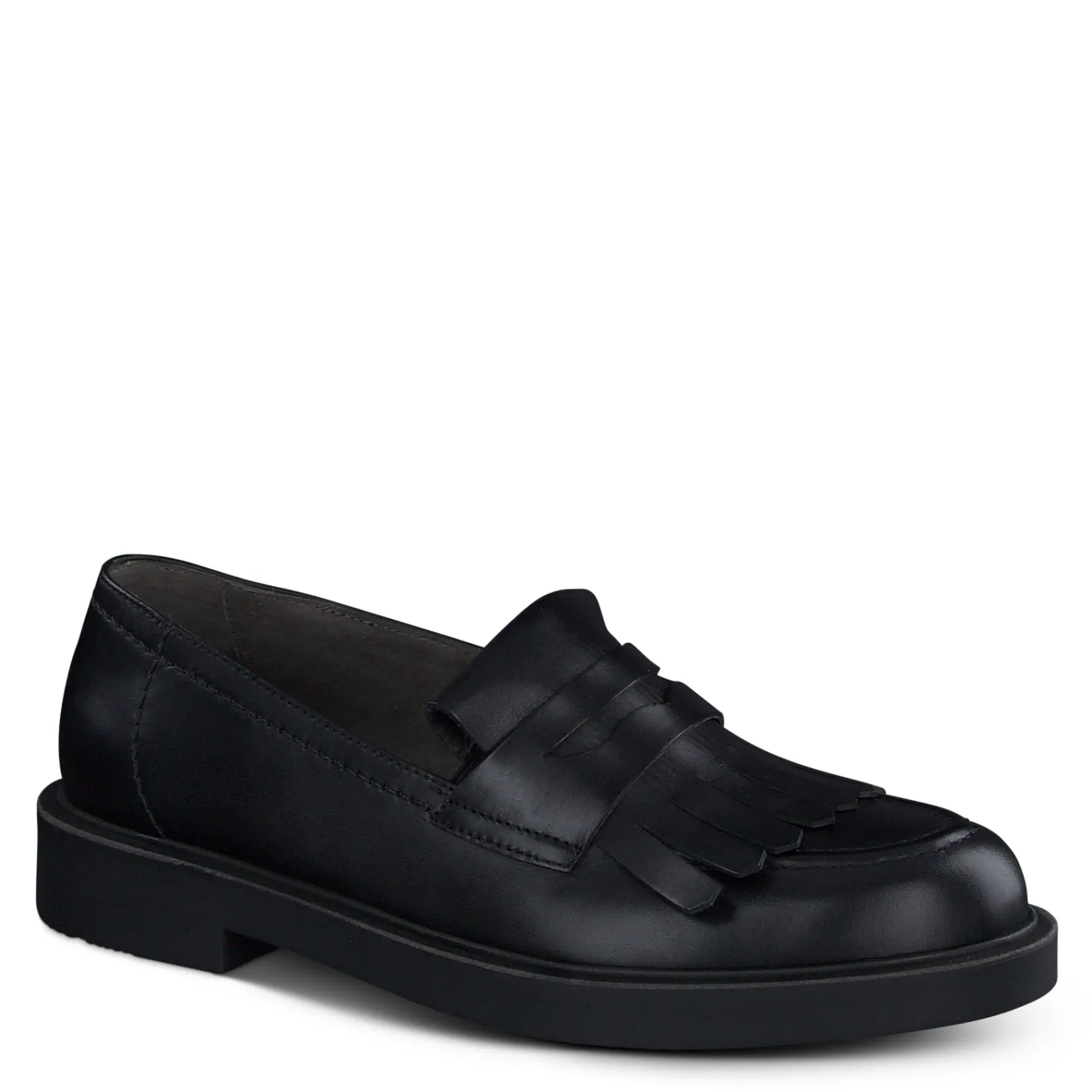 Paul Green SALE|Stacy Flat Black Leather
