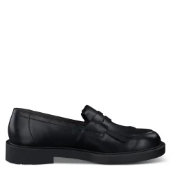 Paul Green SALE|Stacy Flat Black Leather