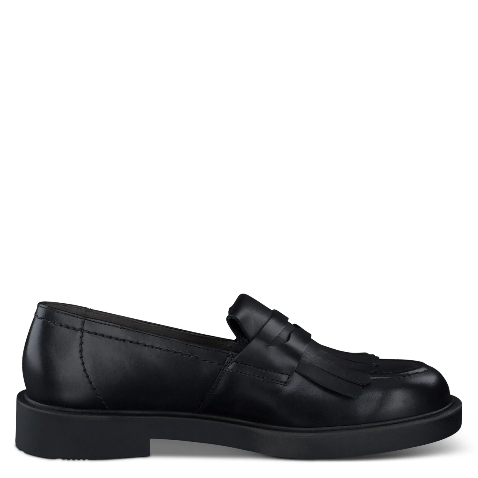 Paul Green SALE|Stacy Flat Black Leather