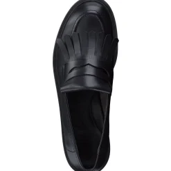 Paul Green SALE|Stacy Flat Black Leather