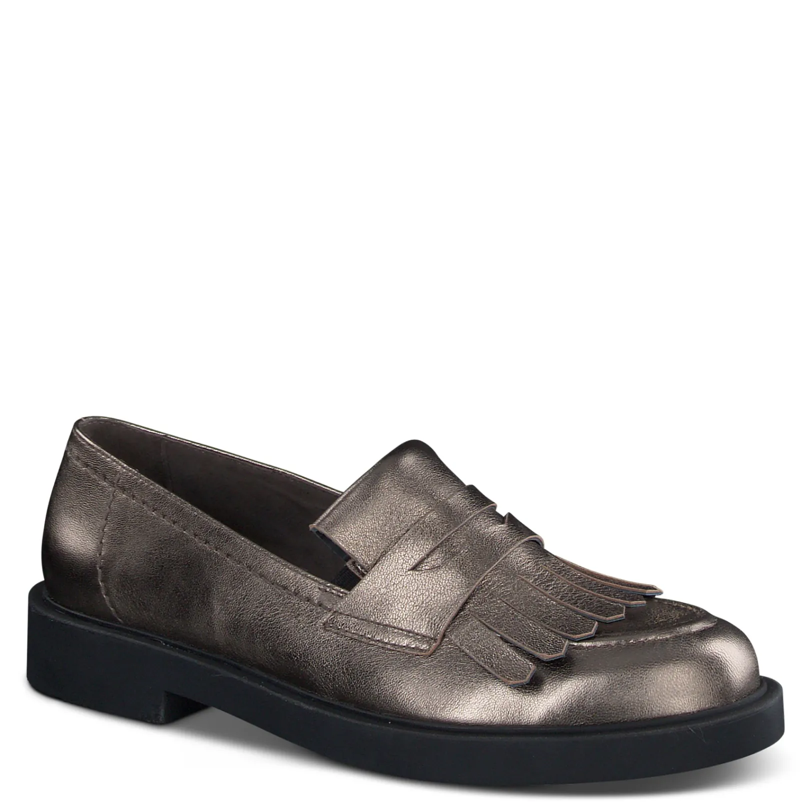 Paul Green SALE|Stacy Flat Grunge Metallic Leather
