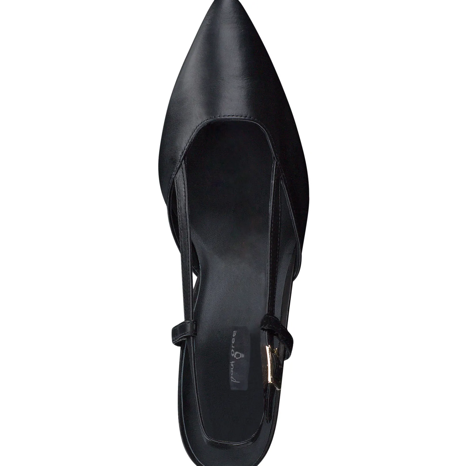 Paul Green SALE|Tabitha Heel Black Leather