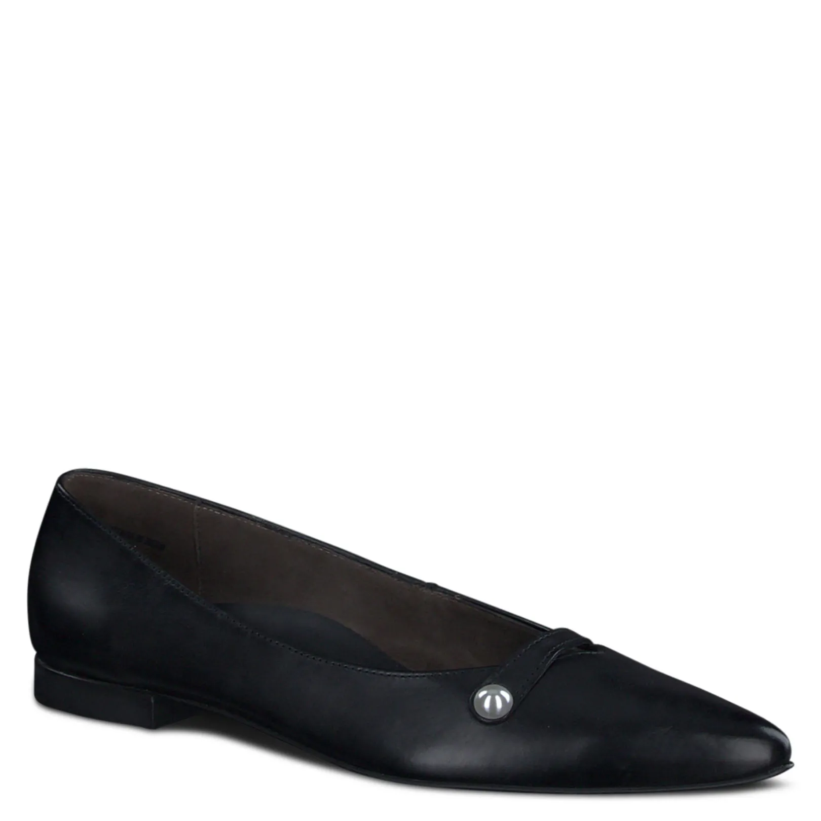 Paul Green LOAFERS/FLATS|Tahitian Flat Black Leather