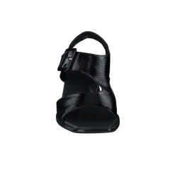 Paul Green SALE|Tanya Sandal Black Crinkled Patent