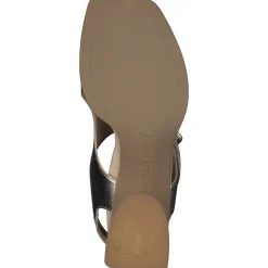 Paul Green SALE|Tanya Sandal Platino Metallic Nappa