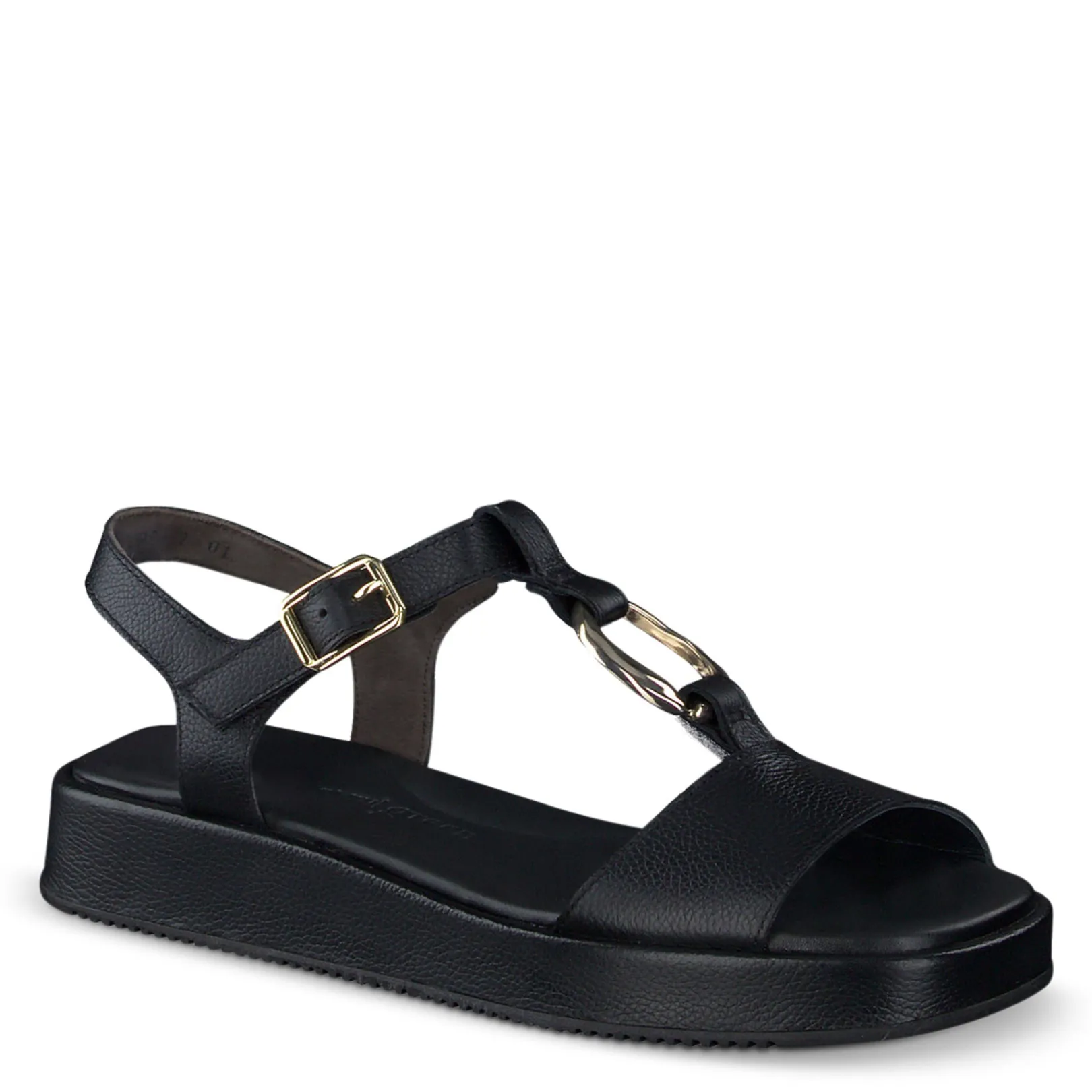 Paul Green SANDALS|Taos Sandal Black Leather