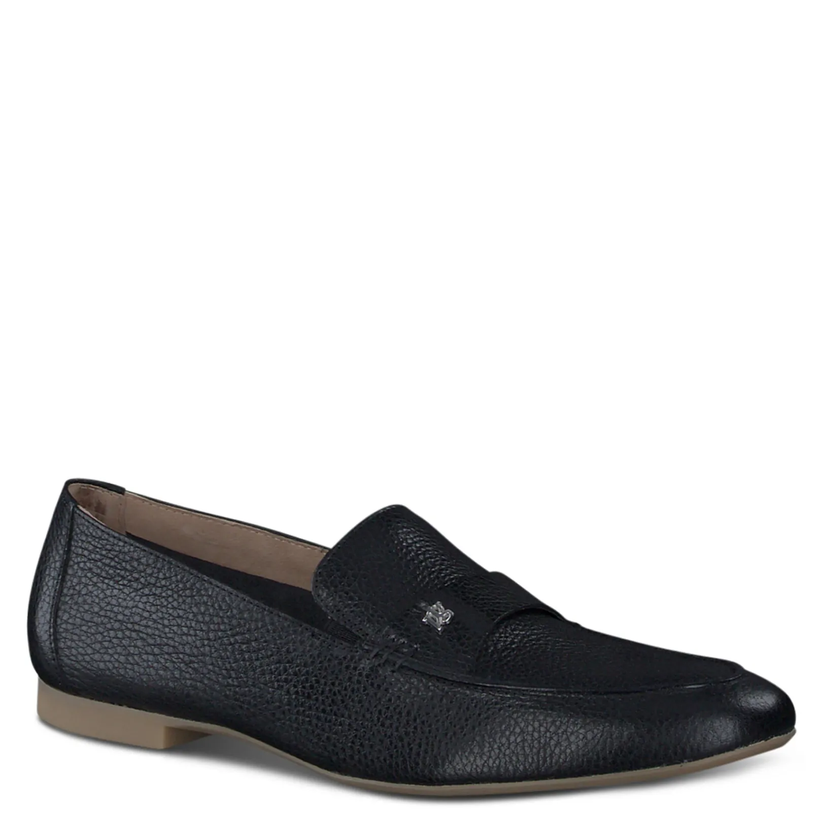 Paul Green LOAFERS/FLATS|Taylor Flat Black Grained