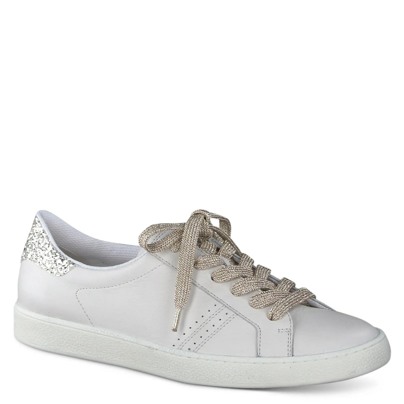 Paul Green SALE|Texas Sneaker Ivory Palegold Combo