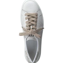Paul Green SALE|Texas Sneaker Ivory Palegold Combo