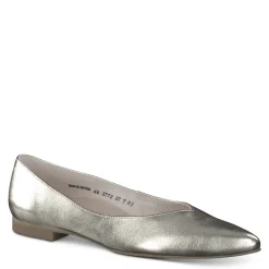 Paul Green LOAFERS/FLATS|Tia Flat Platino Metallic Nappa