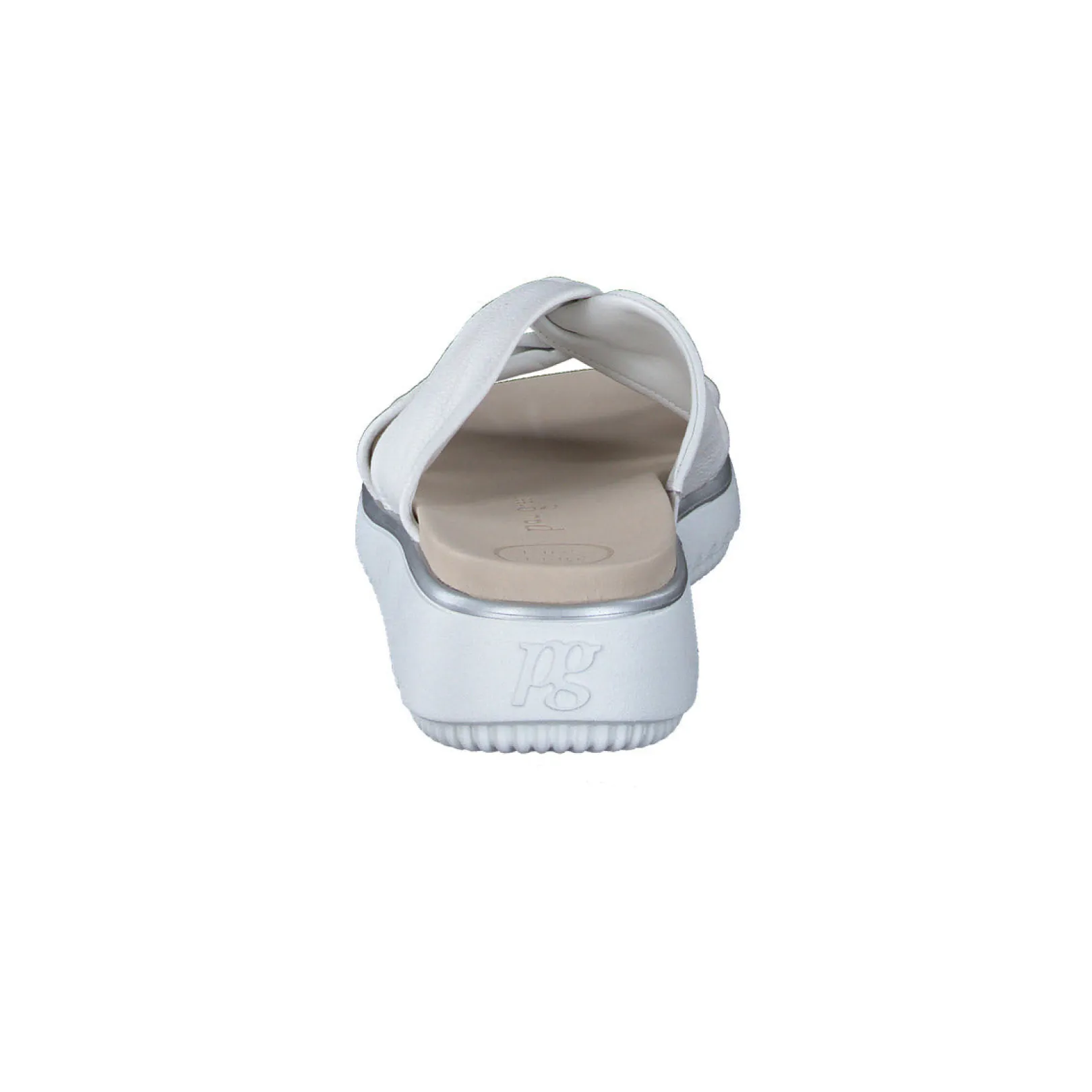 Paul Green SANDALS|Tiki Slide Sandal White Leather