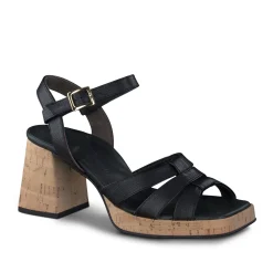 Paul Green SALE|Tina Sandal Black Leather