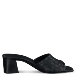 Paul Green SANDALS|Tisha Heel Black Washed Leather