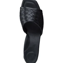Paul Green SANDALS|Tisha Heel Black Washed Leather