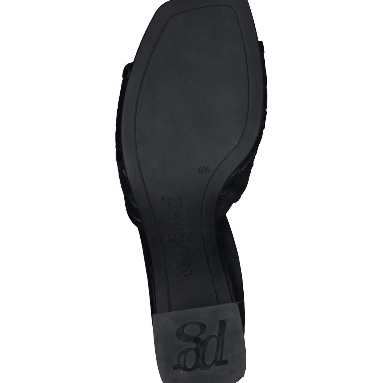 Paul Green SANDALS|Tisha Heel Black Washed Leather