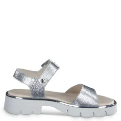 Paul Green SANDALS|Toby Sandal Silver Metallic Cervo
