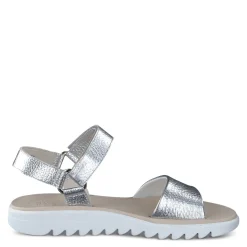 Paul Green SANDALS|Toni Sandal Silver Metallic Cervo