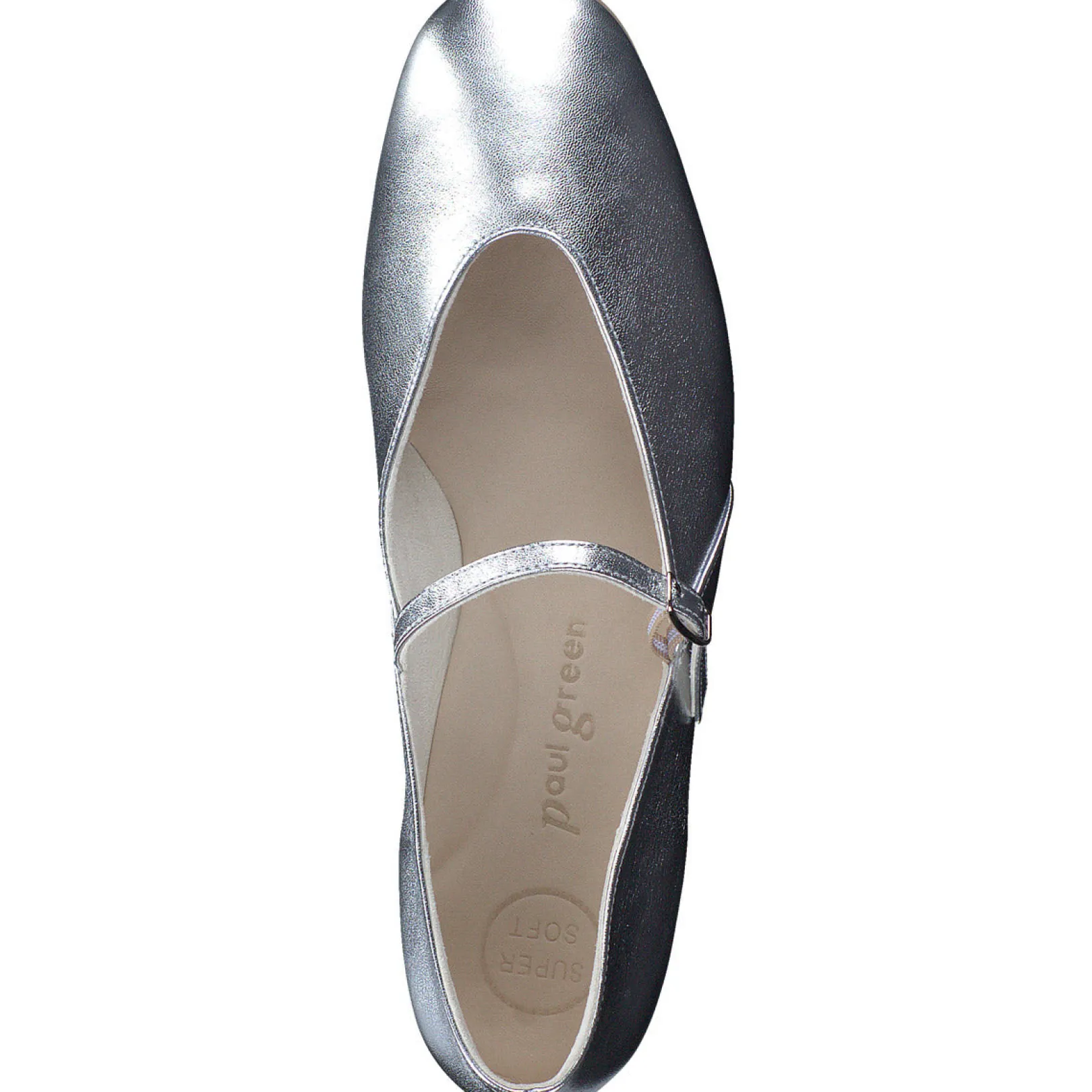 Paul Green LOAFERS/FLATS|Vanna Mary Jane Flat alu metallic nappa