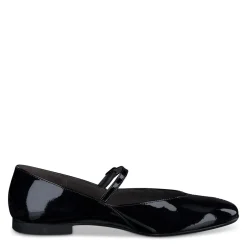 Paul Green LOAFERS/FLATS|Vanna Mary Jane Flat black soft patent