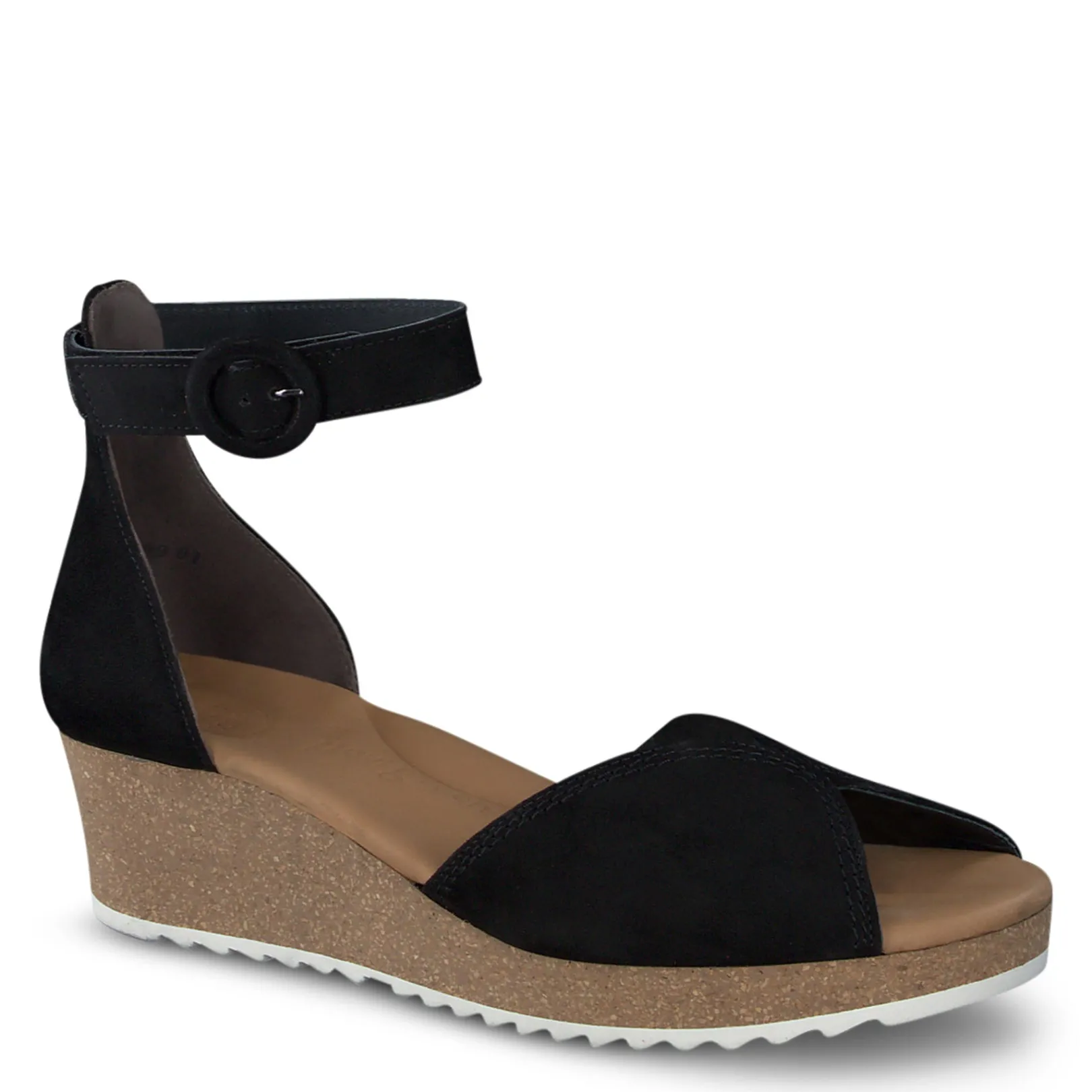 Paul Green BEST SELLERS|SNEAKERS|Venice Wedge Sandal black suede