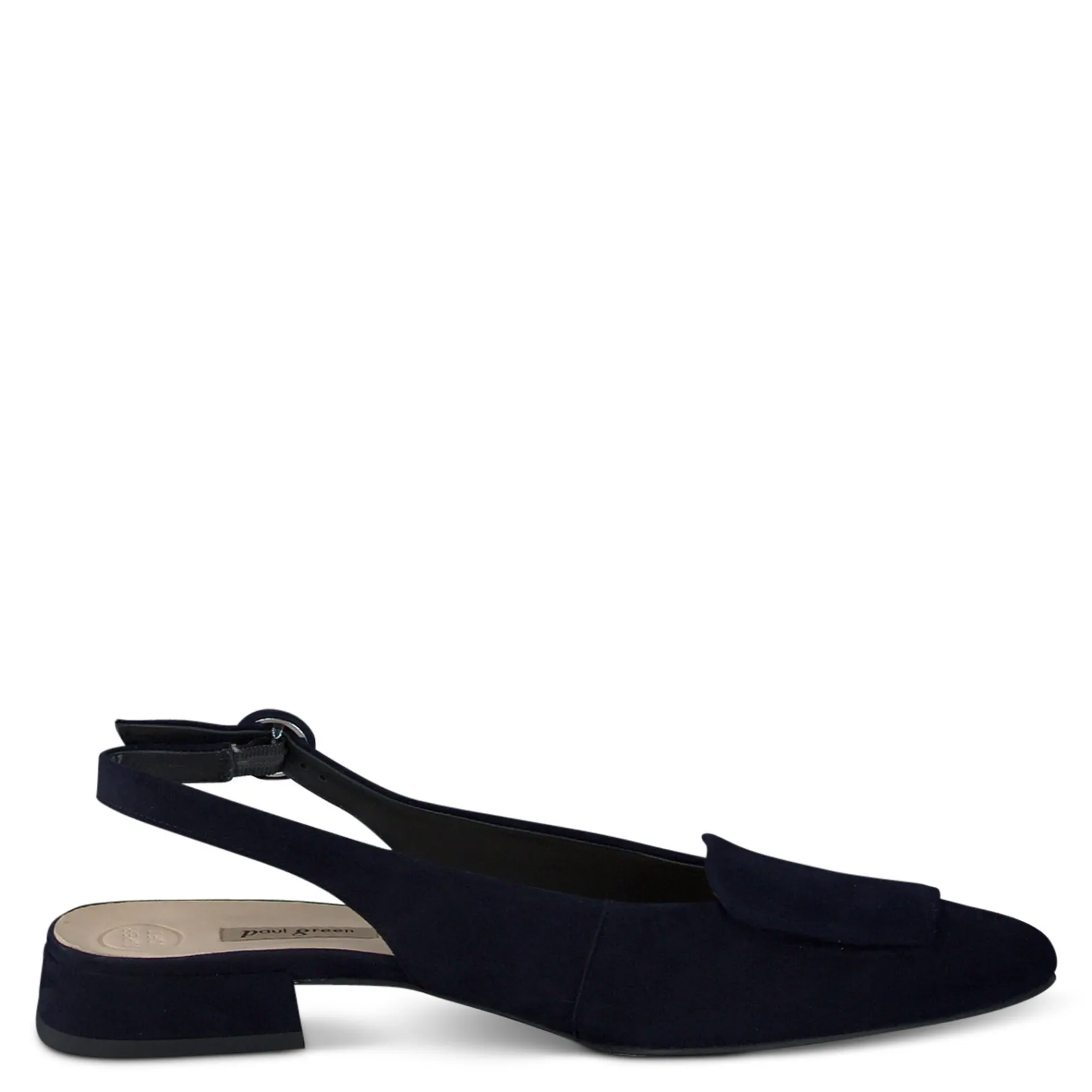 Paul Green LOAFERS/FLATS|Viola Sling Heel Blue Suede